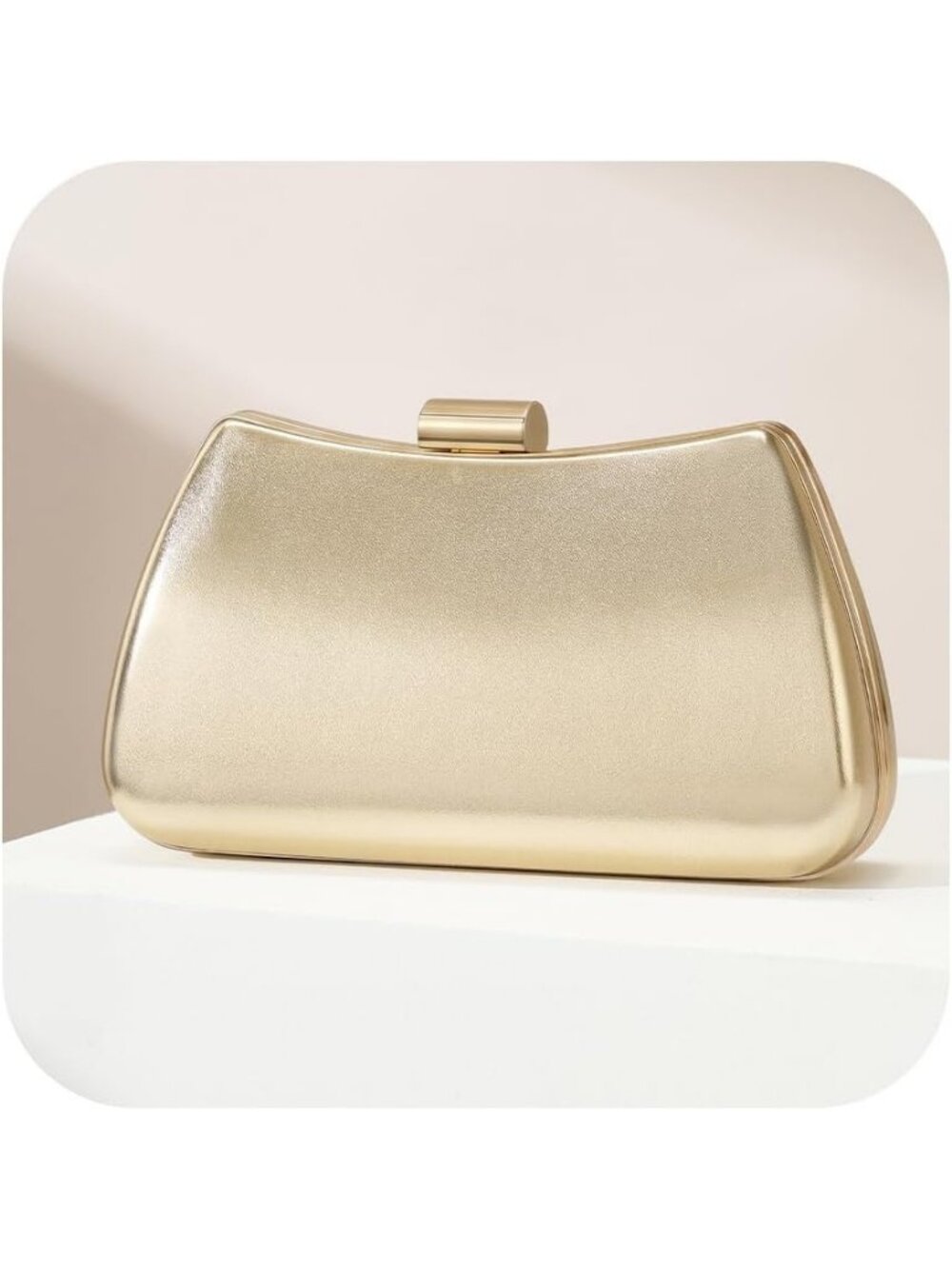 Women's Gold Clutch Purse For Elegant With Chain Evening Wedding Bag